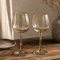Sundown Hand-Blown Wine Glasses